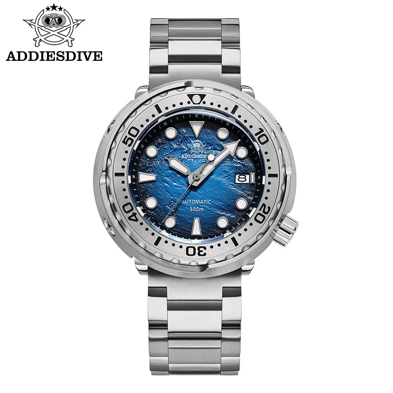 

ADDIESDIVE NEW Men Mechanical Watches Luxury Stainless Steel Sapphire Automatic Watch 300M Waterproof Diving Wristwatch for Men