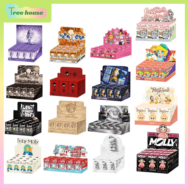 Original Whole Set Pop Mart Blind Box Labubu DIMOO SP MOLLY CRYBABY Hirono Mystery Box Wholesale Decor Collection Birthday Gift