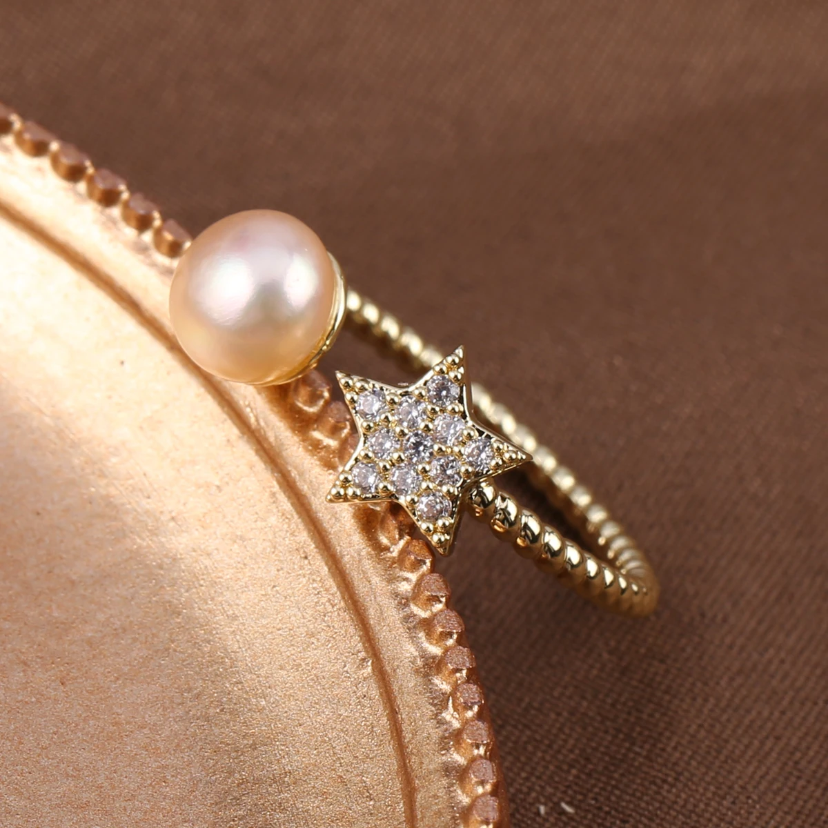 

Natural freshwater pearl Rings Retro Fashion Rings Gold Plated Adjustable Ring for women Fine Jewelry Memorial Day wedding gifts