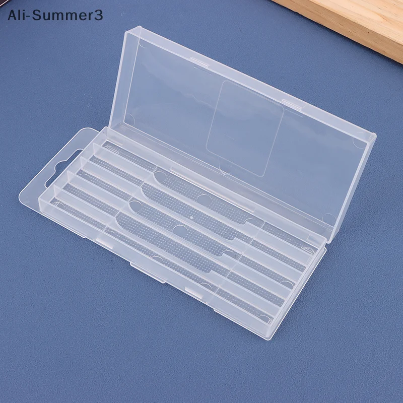 Boîte d'emballage transparente à 5/10 trous, perceuse hélicoïdale en plastique, boîte vide, boîte de rangement, boîte à outils, accessoires d'outils, foret pour le travail du bois