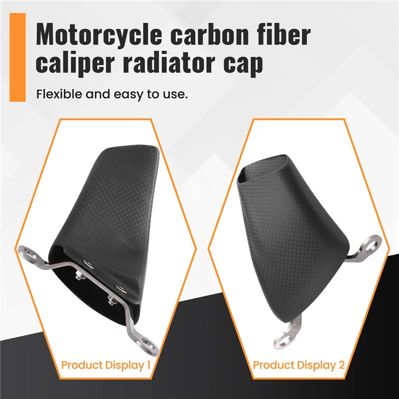 For Ducati Diavel 1260 V4 Motorcycle Front Brake Caliper Cover In Carbon Fiber Radiator Style Design