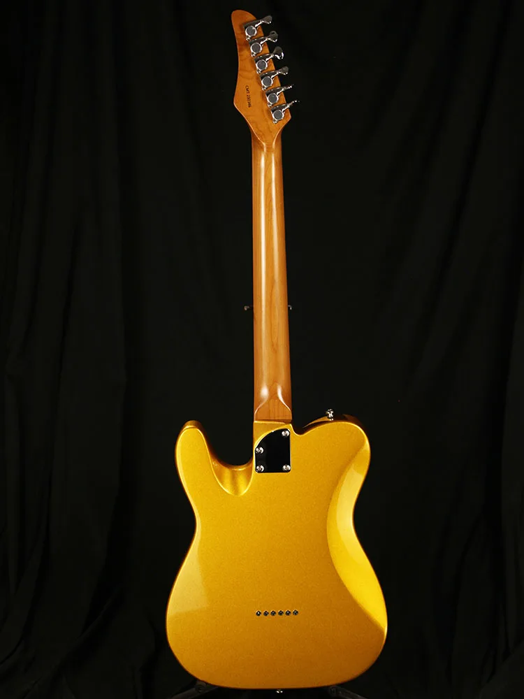 Censtar TL style Electric Guitar, Roasted Mahogany Body and Maple Neck,Bone Nut,Rounded End Stainless Steel Frets