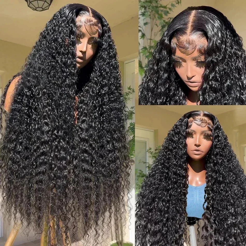 Nadine 13x6 Hd Lace Frontal Wig Loose Deep Wave Wigs For Brazilian Women Human Hair 13x4 Deep Water Wave 360 full Lace Front Wig