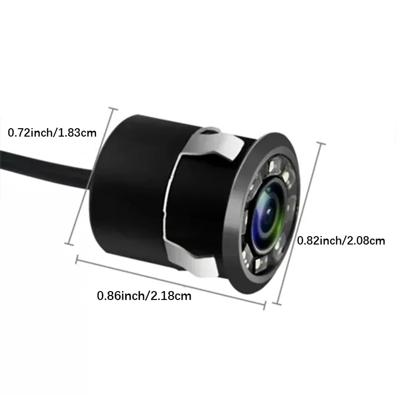 Backup Camera For Vehicles CMOS Car Rear View Camera Wide Angle with 8 LED Lights for Night Vision Universal