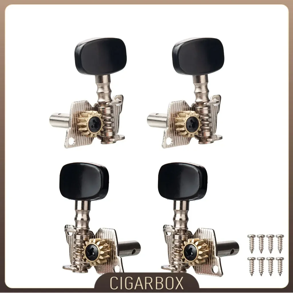 2L2R Acoustic Ukulele Tuning Pegs Machine Heads Tuner Chrome Plated Steel Electric  Parts Any Size Uke DIY Accessories