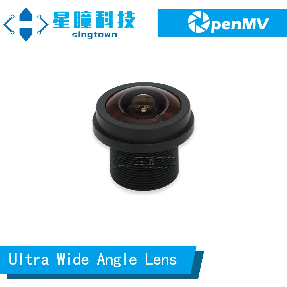 SingTown OpenMV Ultra Wide Angle Lens 1.8mm 140° M12 Genuine - Apply to OpenMV4 Cam H7 / OpenMV4 Cam H7 Plus / OpenMV3 Cam M7