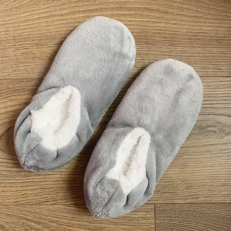 Winter Non Slip Grip Slippers Men Plus Size Indoor Fuzzy House Male Soft Comfy Fluffy Warm Plush Lazy Home black Floor Shoes