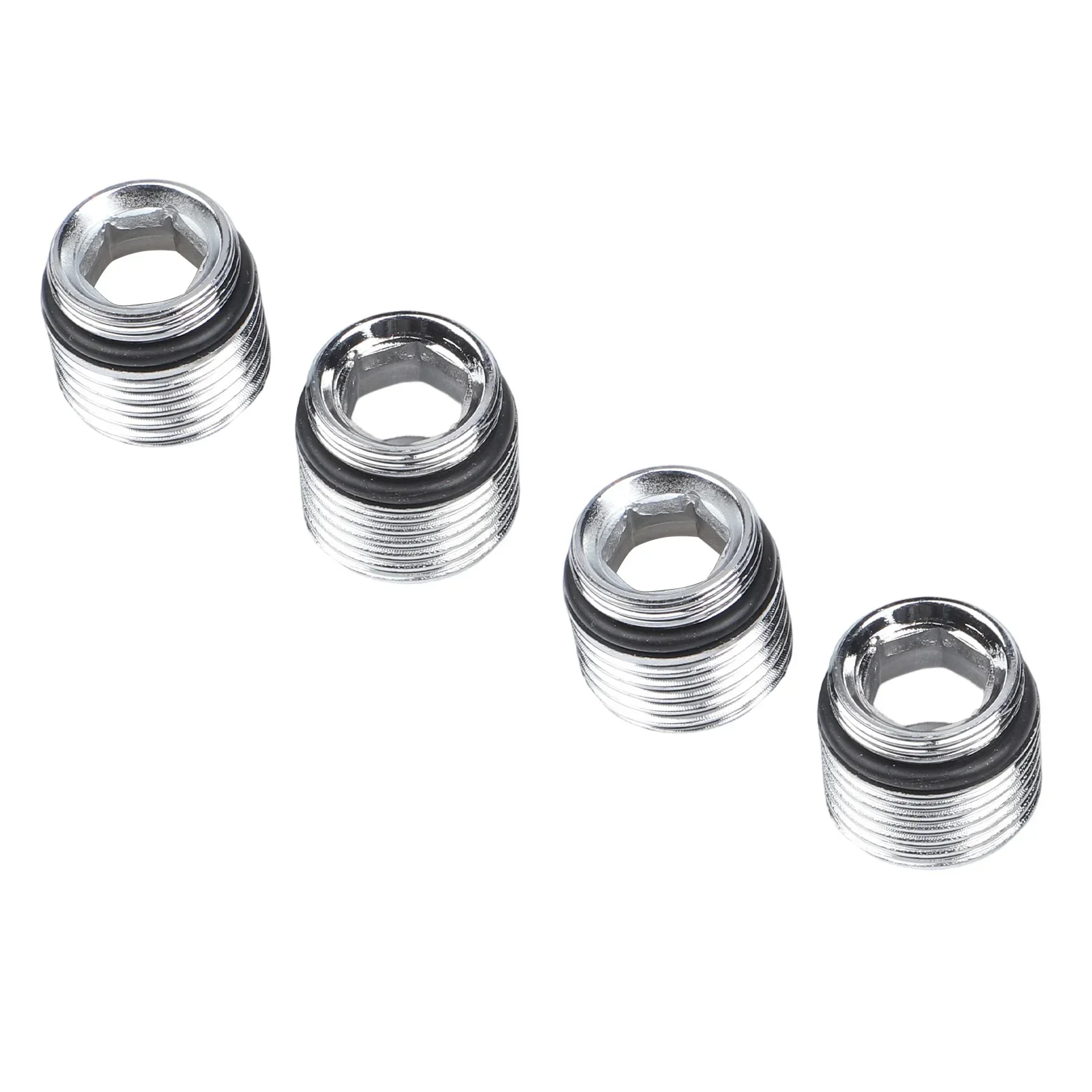 4 Tap Adapters 18mm X 1.0mm To 1/2 Thread Connectors Metal Construction For Compatibility With For Most Tap Fixtures