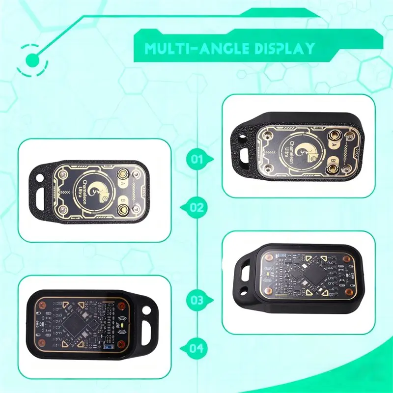 เครื่องอ่านบัตรสมาร์ทการ์ด RFID รุ่น FFYY-Chameleon Ultra พร้อมฟังก์ชันรีเซ็ต+โปลอัตโนมัติ รองรับการถอดรหัสบัตร IC ID ความถี่ 125K 13.56Mhz