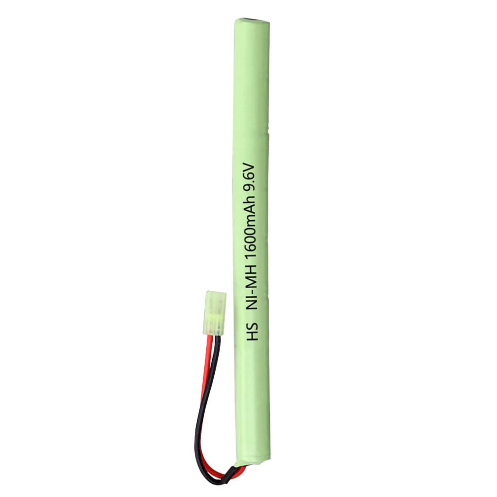 9.6V 1600mAh  2/3A Stick NIMH Battery Airsoft Guns battery with Mini Tamiya Connector for AK47,MP5K,RPK,PKM,G36C,MC51 toys parts