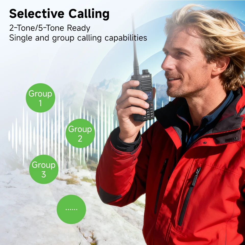 Retevis RA89R/G Walkie-Talkie / Amateurfunkgerät mit Cross-Band-Funktion (U/V-Band), Bluetooth-App-Programmierung, 2800 mAh Akku, großer Funkreichweite – ideal für Camping – Detail 16