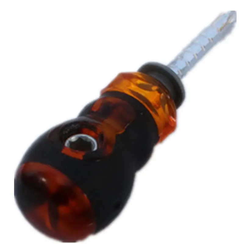 Magnetic Screwdriver / Nut Driver, Magnetic Bit Holder, Double-sided Slotted and Cross Bit Driver, Comfort Grip Handle