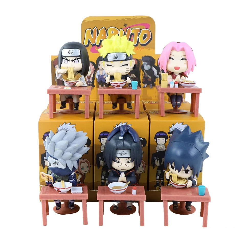 Auf Lager Naruto Shippuden Ramen Themen-Serie Blindbox - Chibi Mini PVC Anime-Figuren - Überraschungs-Sasuke Uchiha & Naruto Spielzeug Geschenke – Detail 12