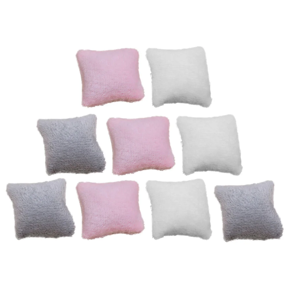 9 Pcs Mini House Pillow Toys 1:12 Scale Furniture Dollhouse Accessories Household