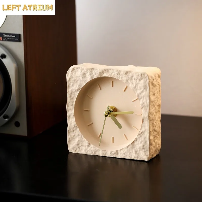 Nordic Desktop Clock Ornaments for Home Decoration Modern Simplicity and Creativity Silent Living Room Quartz Clock Silent