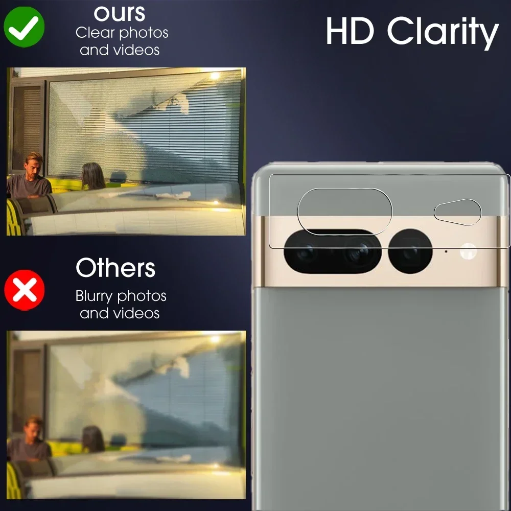 For Pixel 9 Pro XL 8 7 6 Pro 6A 9H Camera Protector for Google Pixel 7Pro 7A Pixel6 6Pro Pixel8 9Pro HD Tempered Glass Lens Film