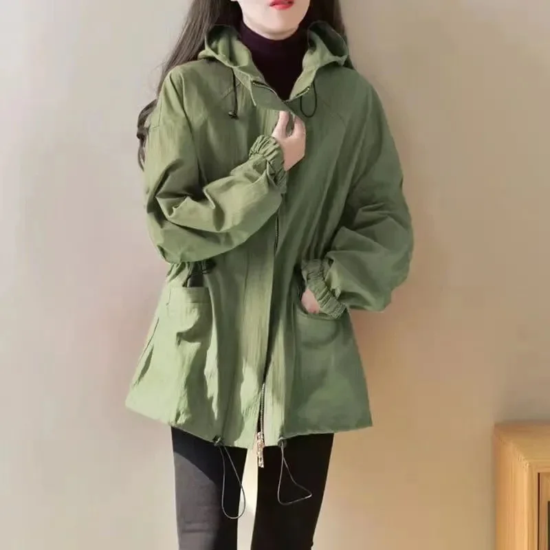 

Summer Sun Protection Clothing Outdoor Jackets Fitting Clothes Women's Lightweight Mid-Length Windbreaker Jackets