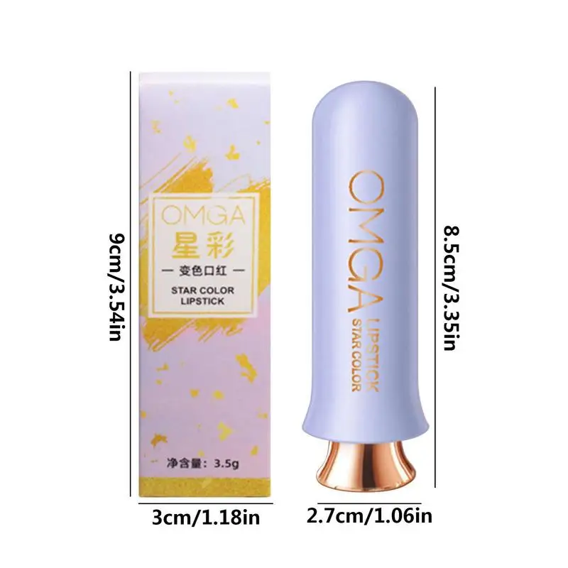 Color Changing Lip Balm Tinted Chap Stick Jelly Lipstick Show Your Charm Waterproof Hydrating Long-Lasting For Workplace Daily