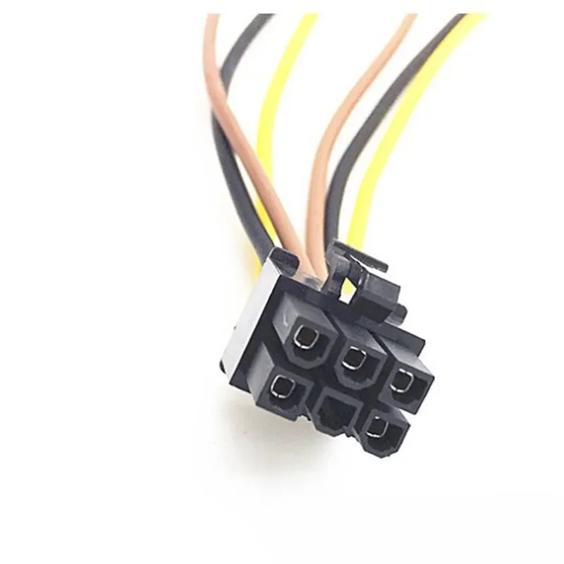 PCIe 비디오 카드 어댑터 케이블 커넥터 컴퓨터 액세서리, ATX IDE 몰렉스 파워 듀얼 4-6 핀 PCI 익스프레스, 15cm, 1PC 도매
