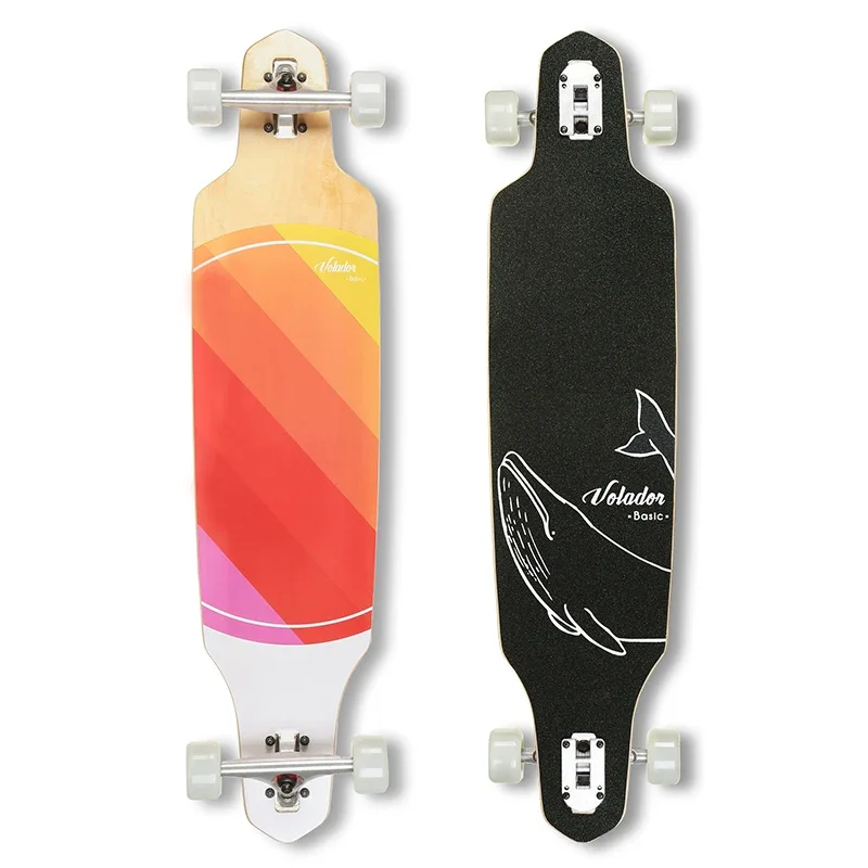 

2024 Longboard Skateboard with Cool Melting Design for Adults 40" Cruiser 4 Wheels Balance Skateboard Outdoor Reaction Equipment