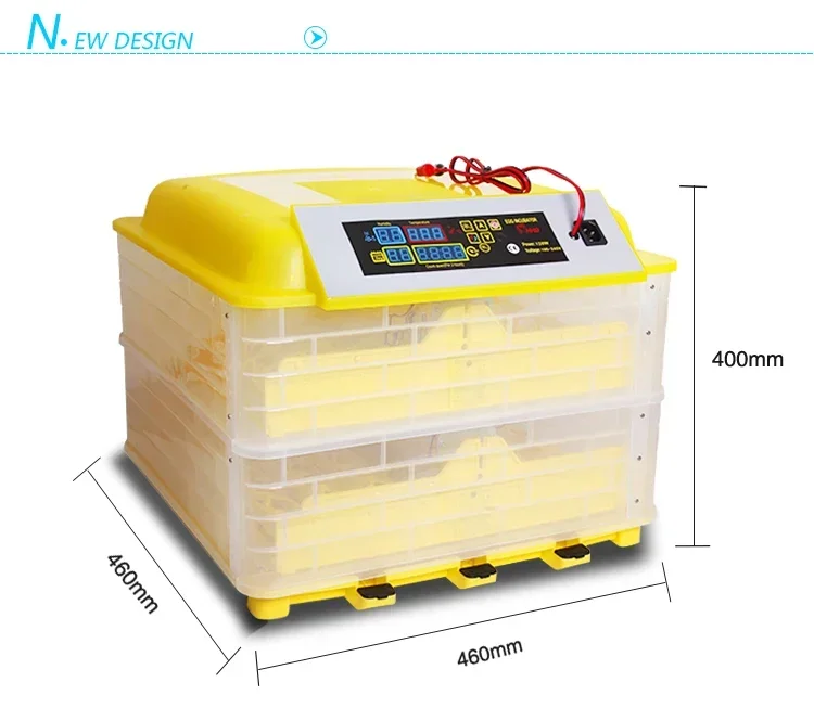 Thermostatic Egg Incubator, Smart Electric Home Chicken, Duck and Goose Thermostatic Incubator, 48, 56, 96, 112 Eggs