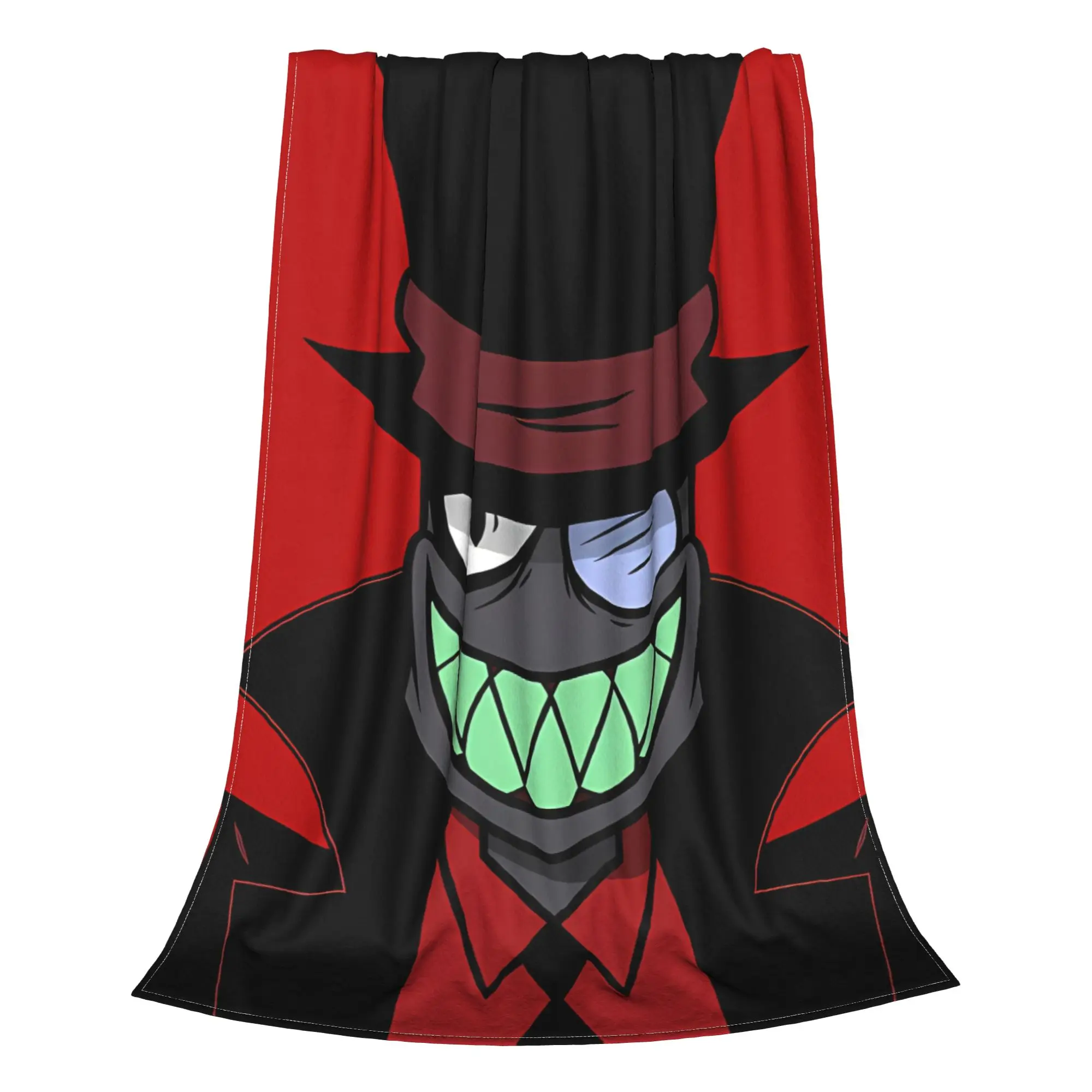 1PC Home Cutecore Lord Black Hat Villainous Blanket Super Cosy Plush Home Living Room Sofa Halloween