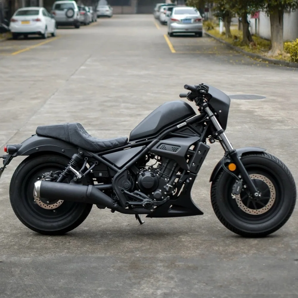 Modified Black Engine Side Cover Fit For honda REBEL 300 CMX300 With A Perforated And Breathable Design