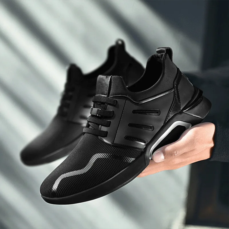 

Sports Shoes Men's High Cushion Running Sneakers Shock Absorbing Design with Breathable Upper for Training