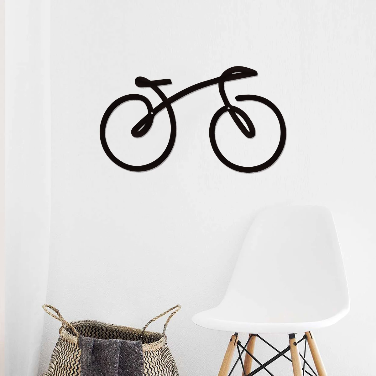 1pc Geometric Bicycle Metal Wall Art Wall Art Vintage Bike Metal Wall Art Decor Antique Style Bicycle Wall Art