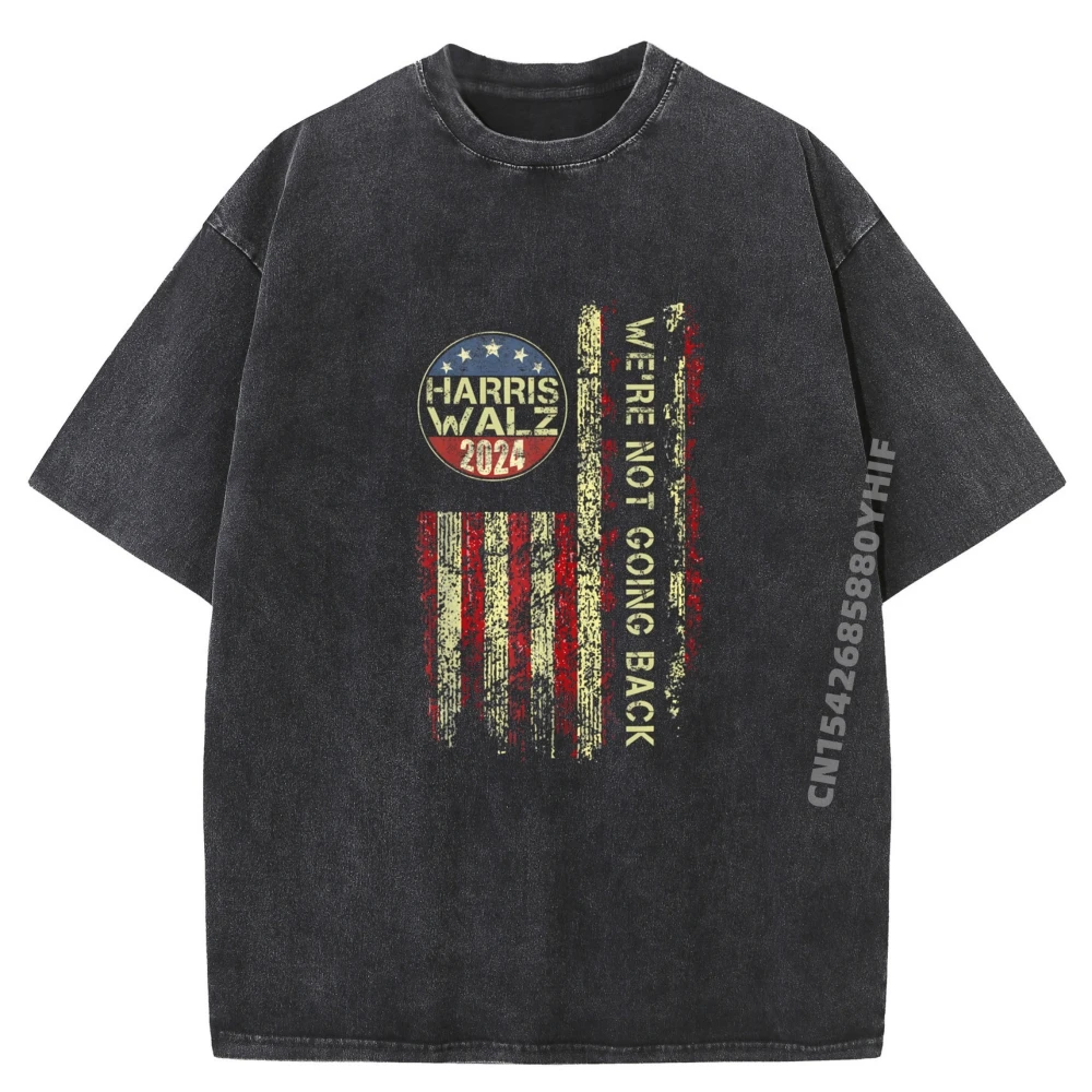 

Обычный Harris Waltz 2024, футболки с рисунком Камалы, женские топы, футболки, последняя хлопковая потертая футболка для мужчин