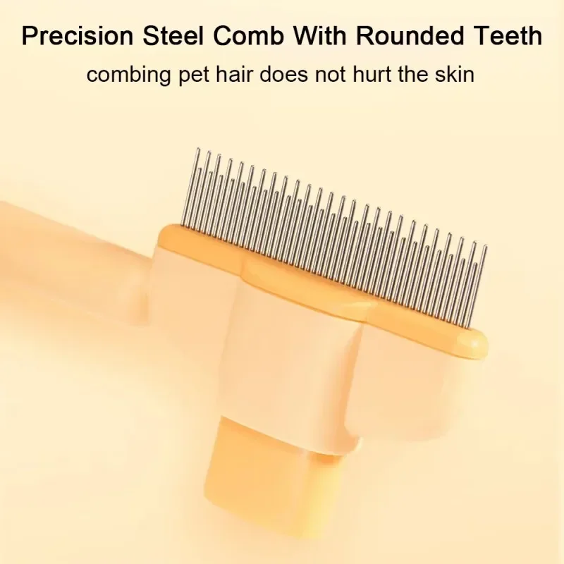 Pet Grooming Brush – One-Click Hair Removal & Gentle On Skin Pet Anti-Mite Hair Cleaning Brush Pressure Grooming Brush For Dogs