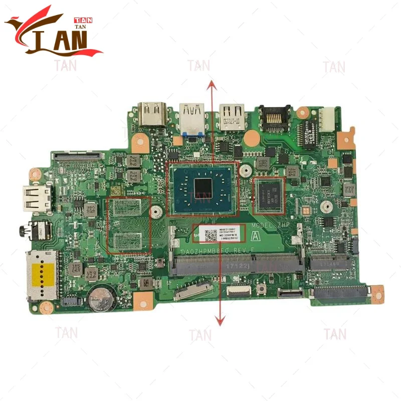 

DA0ZHPMB8F0 для Acer Aspire ES1-132 Материнская плата ноутбука NBGHN11001 NBGG 011005 с процессором + 32 ГБ SSD материнская плата 100% протестирована быстрая ши