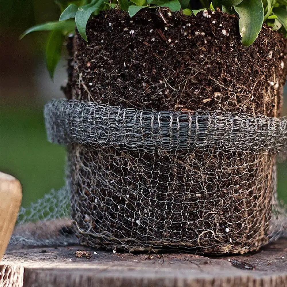 A23Q-6 Pieces Plant Root Guard Baskets Root Guard Wire Basket Insect-Proof Mesh Basket For Plants In Garden