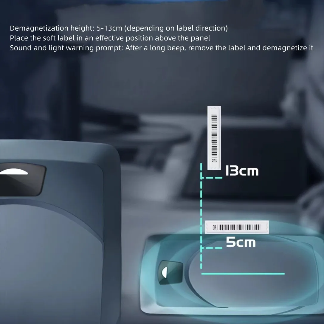 EAS Soft Label Deactivator  AM 58khz Sticker Label Deactivator With Detection Doft Label Function