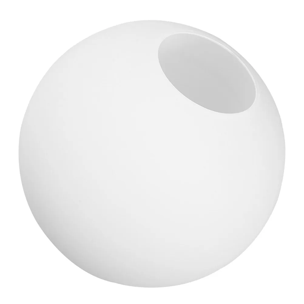 Round Frosted Glass Lamp Shade Replacement Milky White Globe Light Fixture Cover for Living Room Bedroom Dining Area Modern