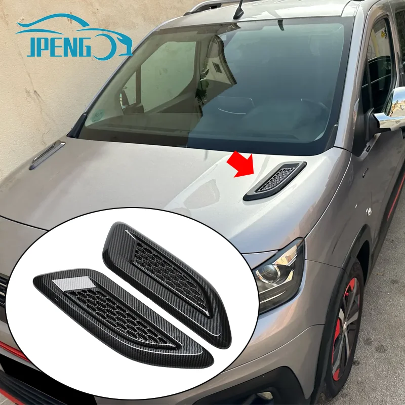 Universal Car Air Intake Bonnet Hoods Scoop Vents Decorative Cover For VW Golf 5 6 7 Polo 6R Peugeot 206 207 Fiat 500 Passat B6