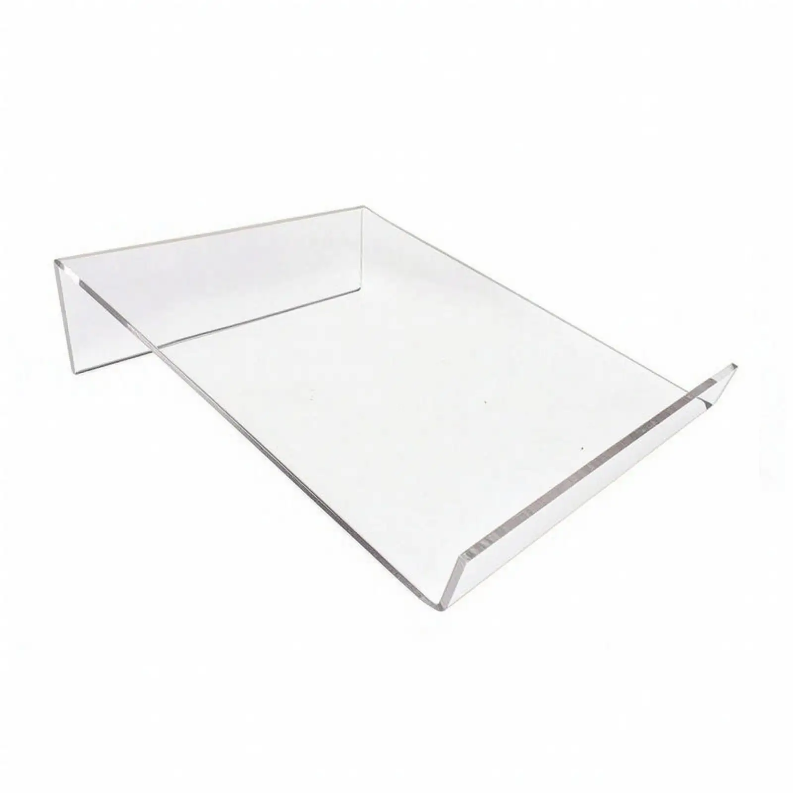 Transparent Acrylic Shirt Rack Smooth Edges Acrylic Clothing Display Rack Retail Shirt Holder 3 Mm Thick Clear