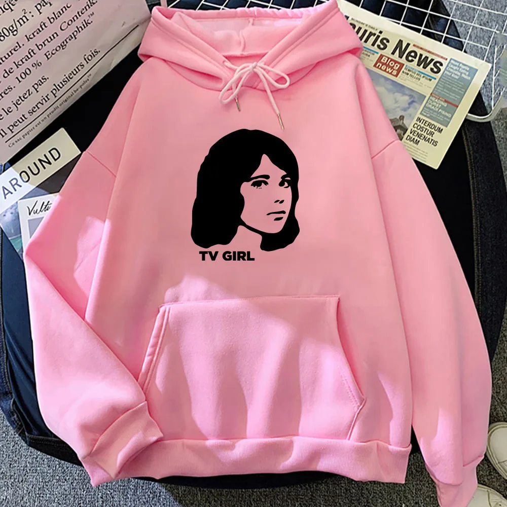 TV Girl Heavy Mental Streetwear Bluzy Zimowe Polarowe Wygodne Bluzy z kapturem Długi rękaw Sudaderas Harajuku Casual Hoody