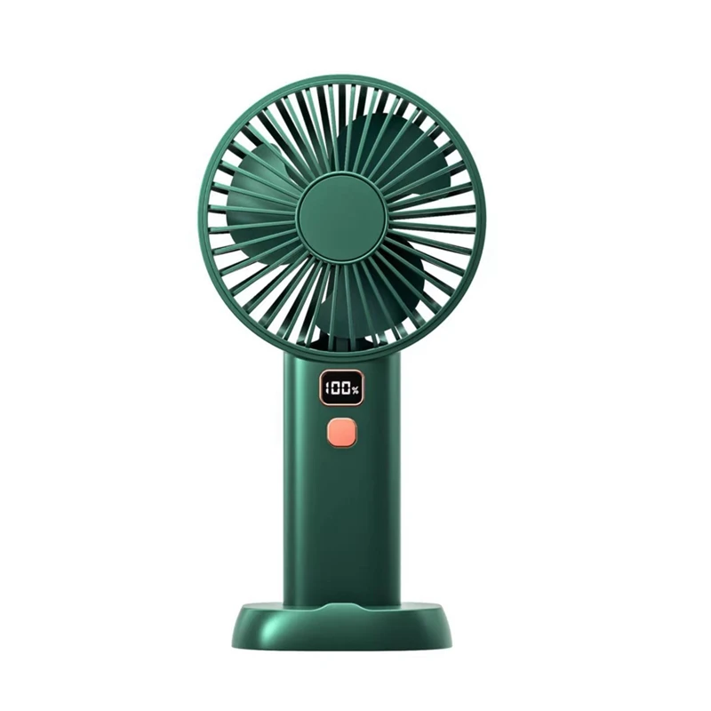 

Mini Fan Portable Large Capacity Handheld USB Rechargeable 4 Gears Fan Desktop Cooler Outdoor Cooling Travel