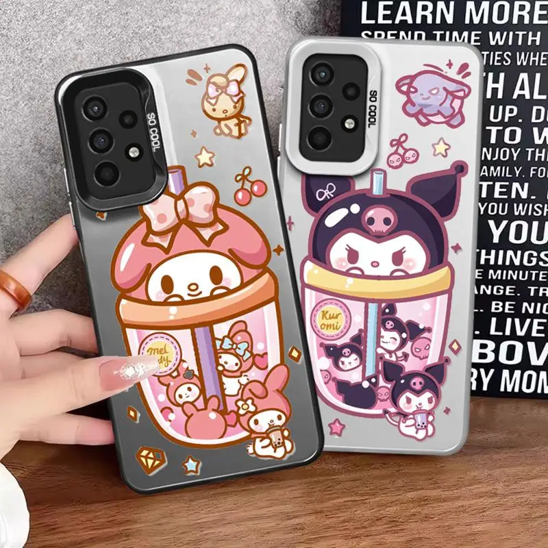 Cute Strawbery Melody Kurome phone cases for Samsung Galaxy A34 A23 A15 4G A35 A52 A54 5G A32 A13 A55 A33 funda Back Shell Cover