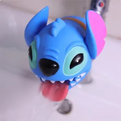 Disney Stitch Mickey Minnie Faucet Extender Water Saving Figure Cartoon Faucet Extension Tool Kids Washing Hands Bathroom Toys