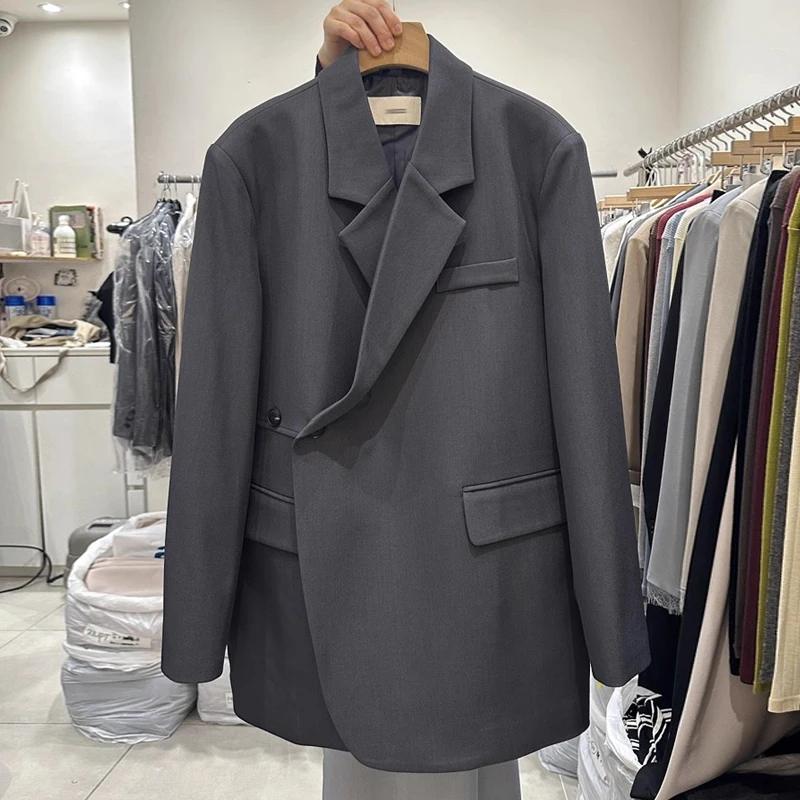 

SuperAen Women's 2025 Spring and Autumn New Korean-style Loose Casual Fashion Jacket Turn-down Collar Blazer