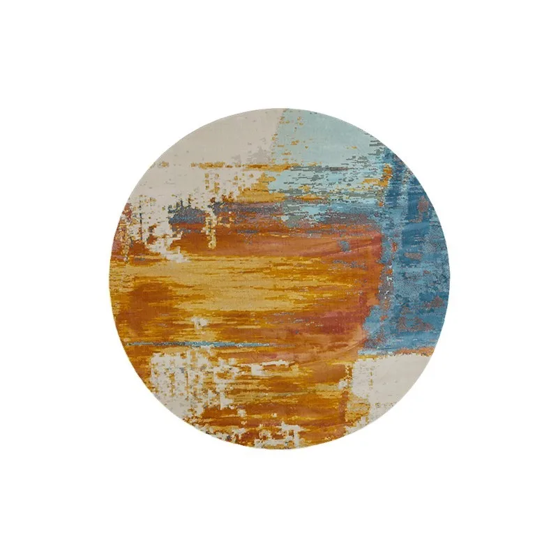 

Living room carpet modern light luxury flower premium oil painting mansion sofa blanket bedroom floor mat