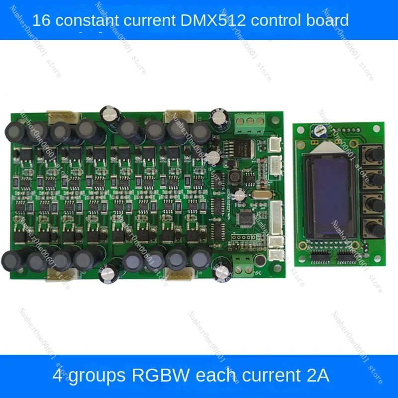 16 Channel Constant Current Drive Board LED Point Control Dmx512 Dimming Control Board with LCD Display Panel Thyristor