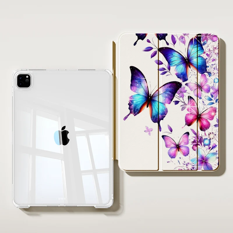 

Чехол для iPad A16 2025 Air 7 13 M3 для iPad 10th 10.9 2024 Pro 11 13 Чехол для Air 4 5 Funda Cute Patterns Цветочный дизайн Чехол