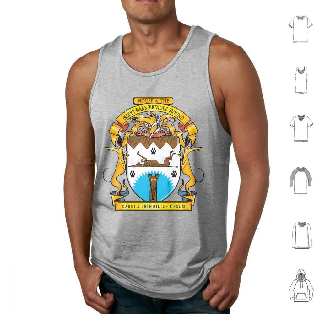 Greyhound Heraldry : Greyt Dark Brindle Hound Tank Tops Vest Sleeveless Richard Skipworth Richskipworth Rich Skipworth