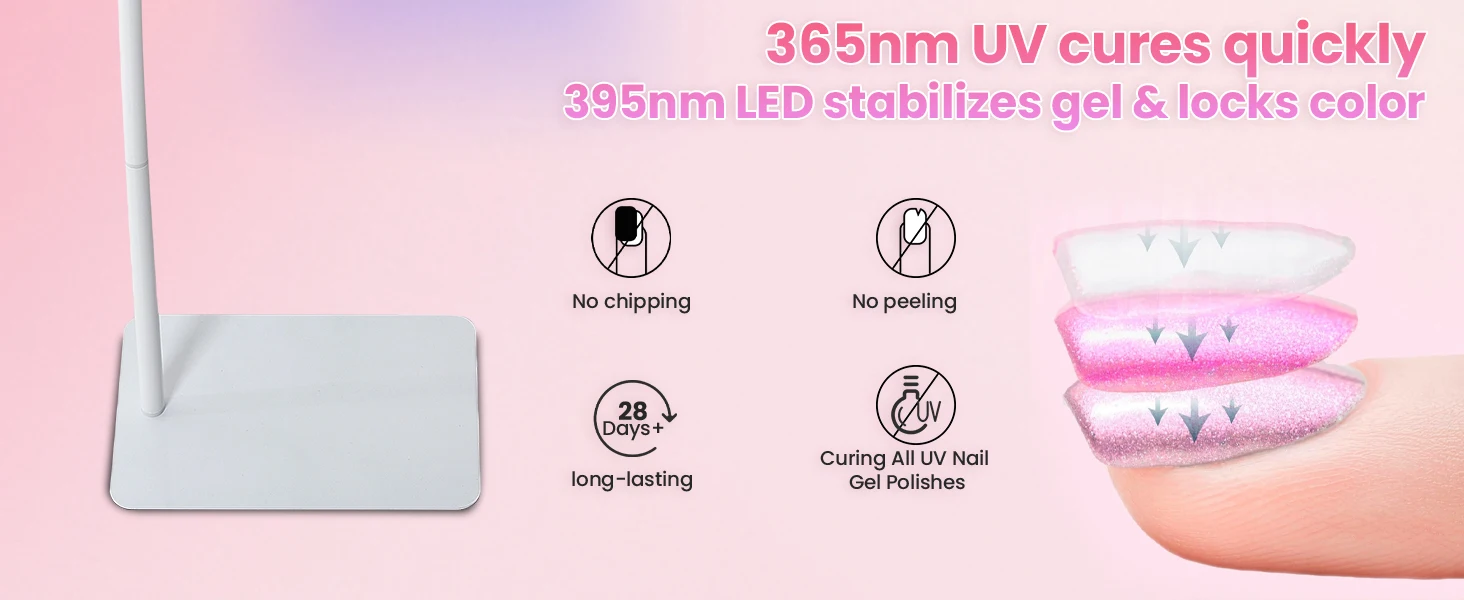 35W UV LED Nail Lamp Rechargeable Wireless LED Foot Curing Light for Manicure Gel Drying Light Beauty Nail Art Pedicure UV Lamp