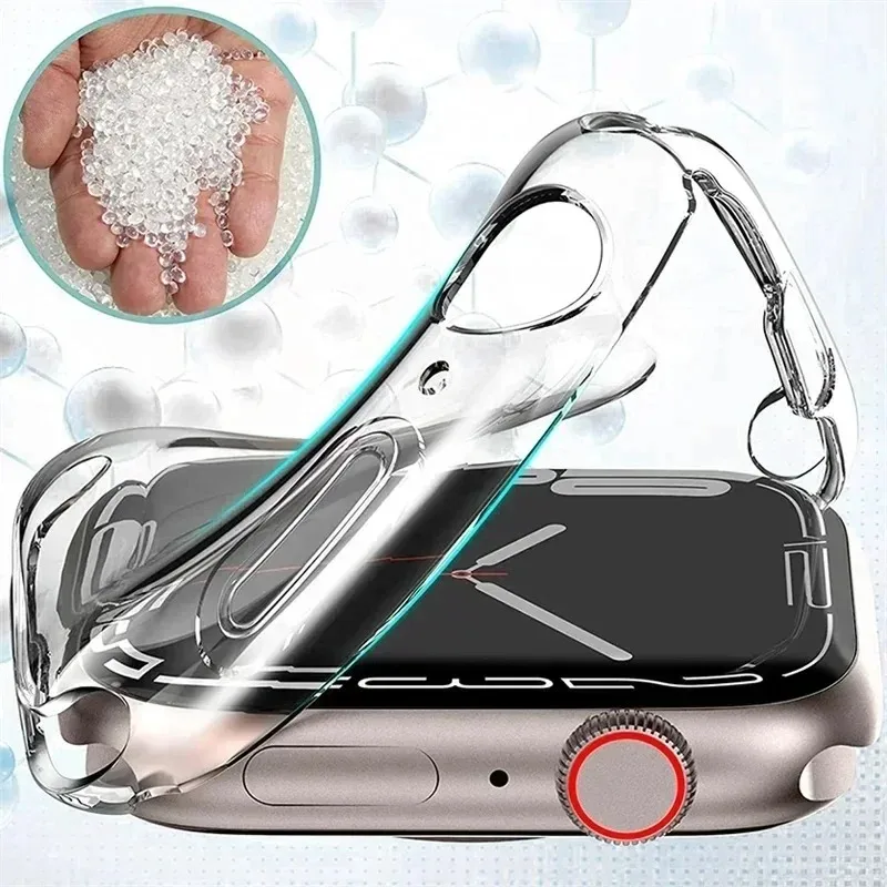 Screenprotector voor Apple Watch 46 mm 49 mm 41 mm 44 mm 40 mm 38 42 mm TPU Bumper Cover Accessoires iWatch Series Ultra 10 9 8 7 SE 6