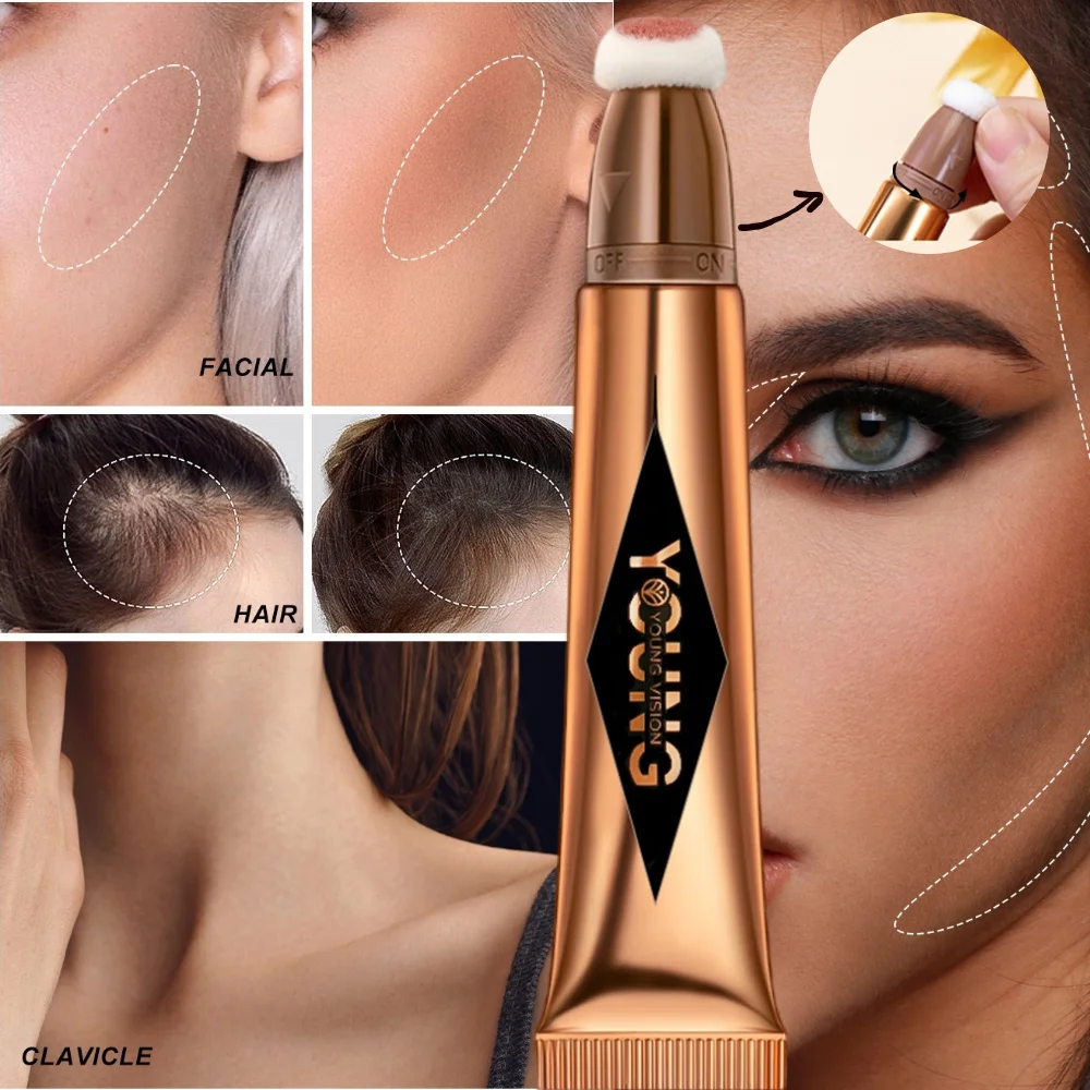 6-Colour Cushion Cotton Blush, Skin-Friendly Highlighter That Is Not Irritating, Blends Naturally Without Clumping.