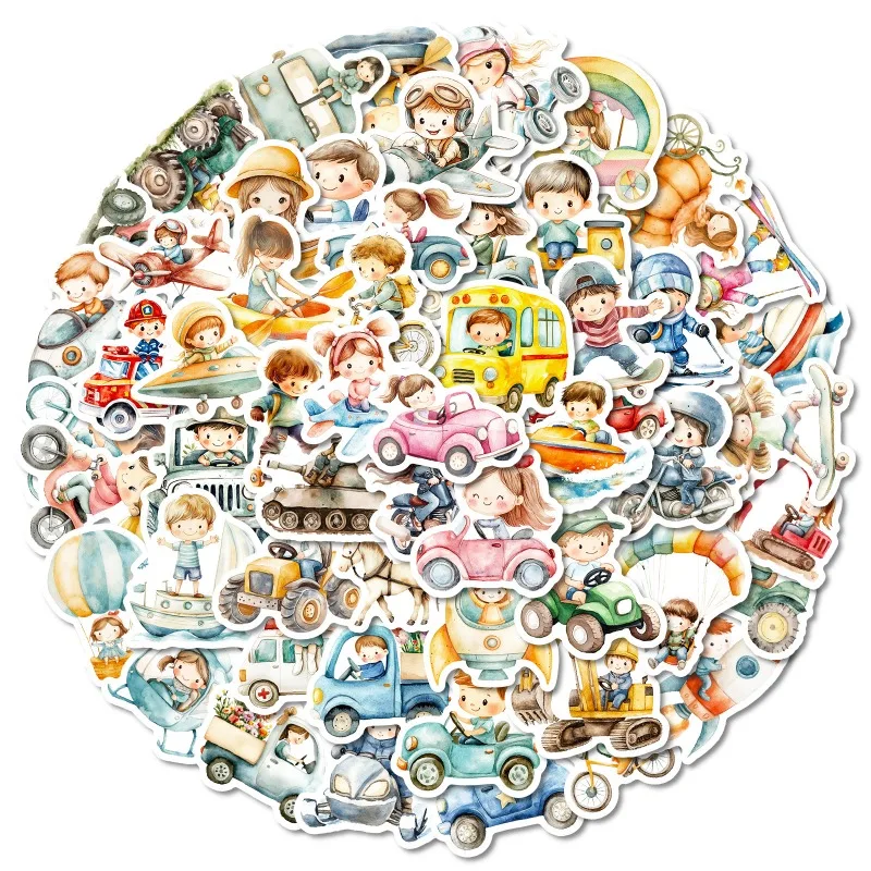 56 قطعة من ملصقات تزيين الكتابة على الجدران الإبداعية ذات الألوان المائية المخصصة